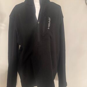 HEAD Men's Zip Up Black Sweater